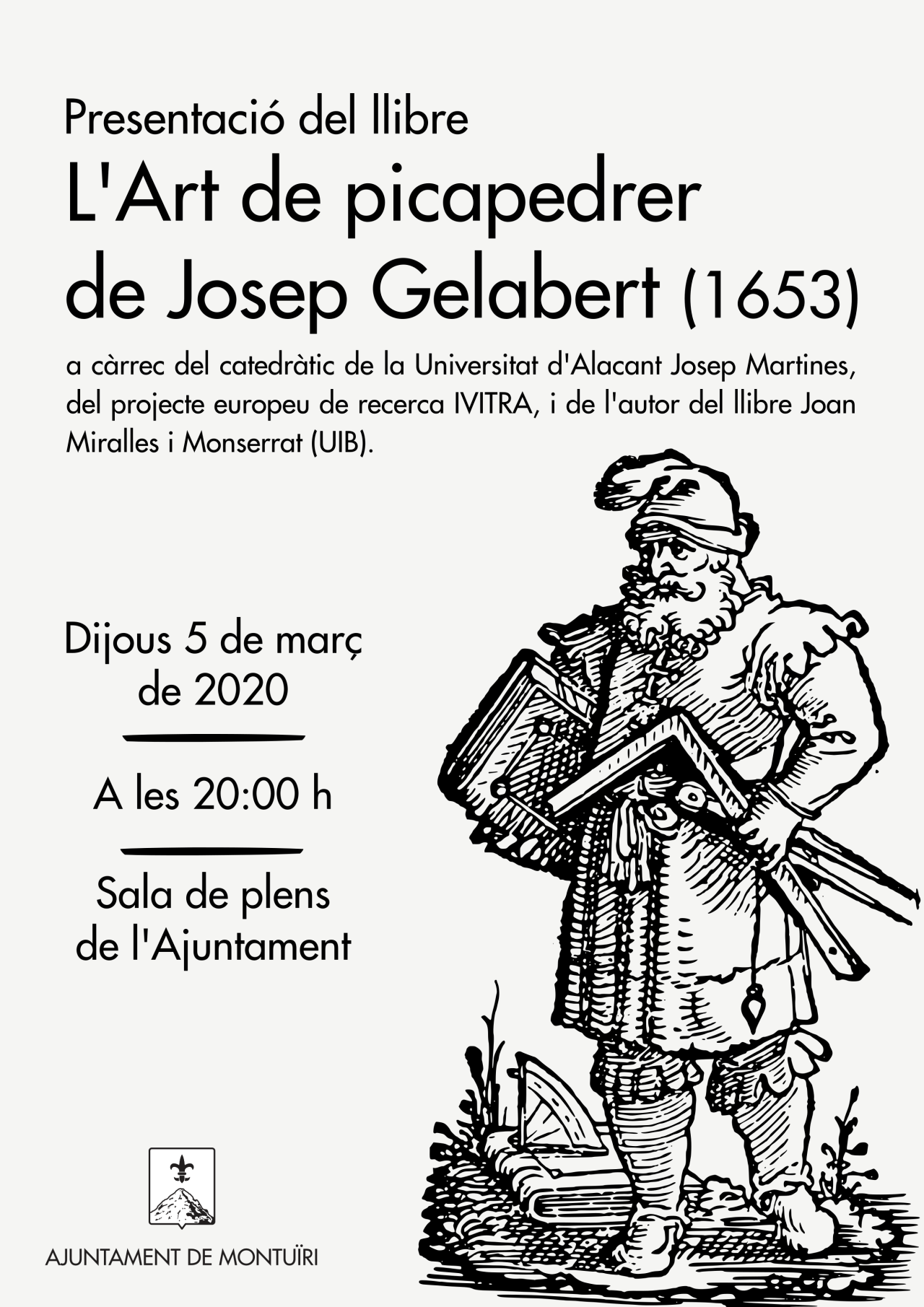 Presentació del llibre "L'art de picapedrer de Josep Gelabert (1653)"