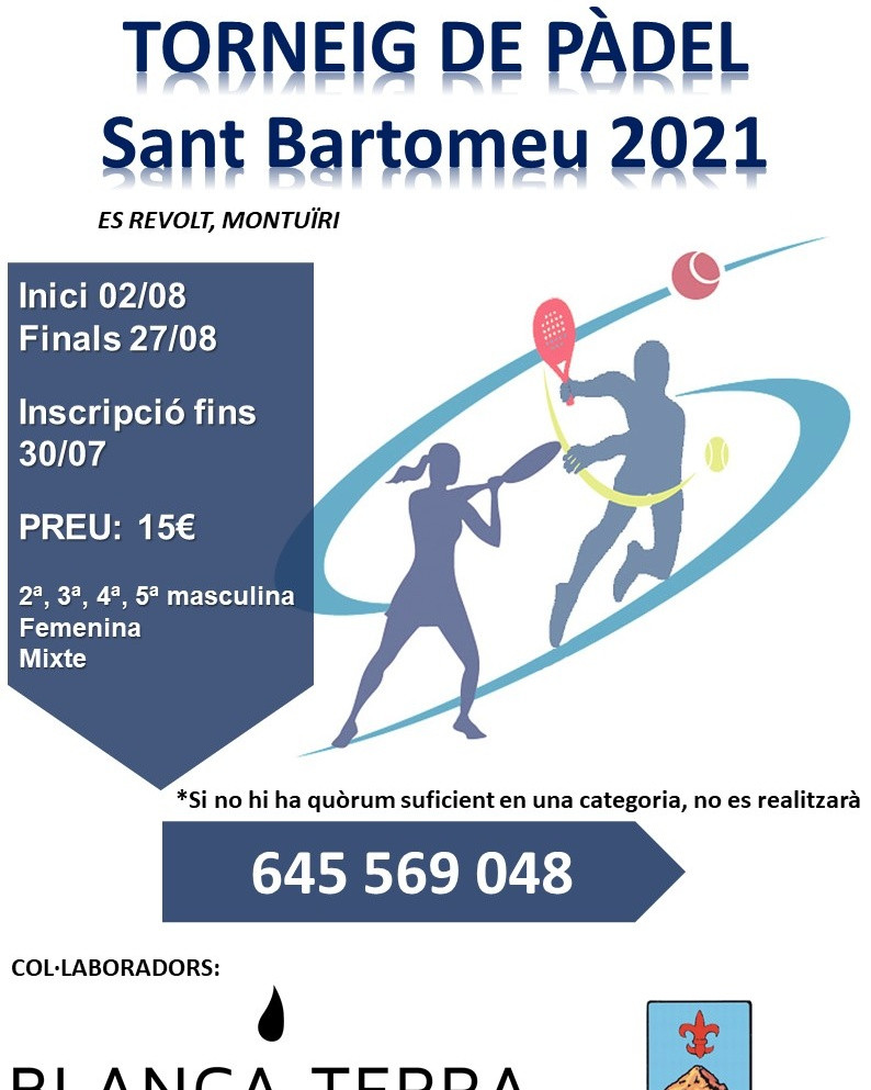 Torneig de pàdel Sant Bartomeu