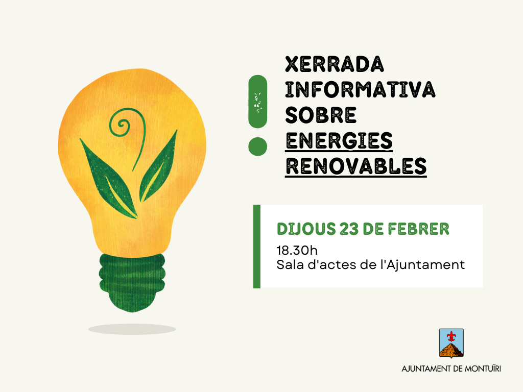 Xerrada informativa sobre energies renovables
