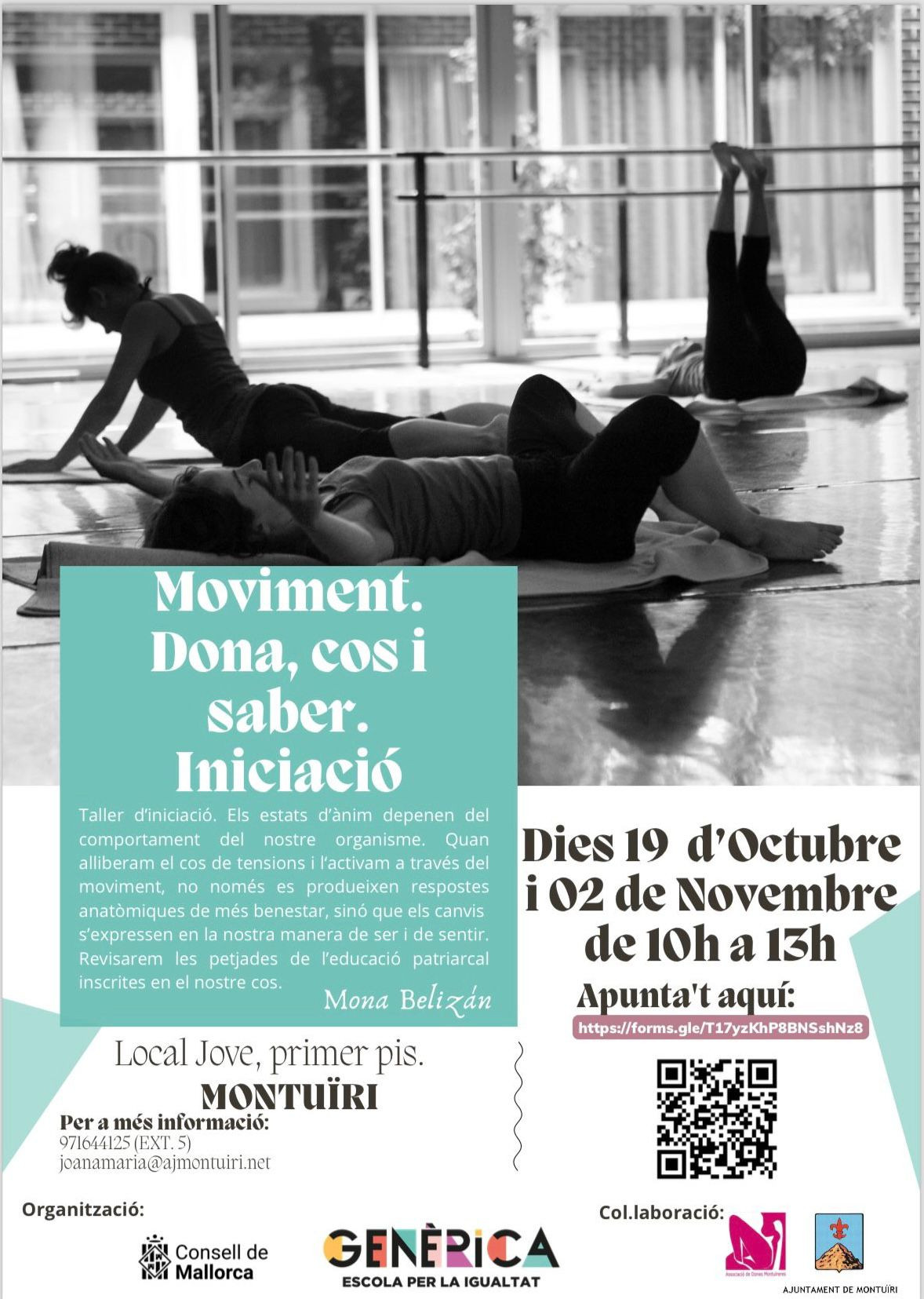 Taller d'iniciació amb Mona Belizán "Moviment. Dona, cos i saber"