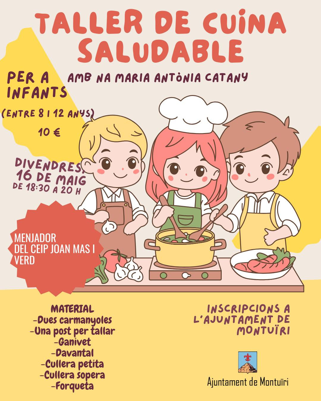 Taller de cuina saludable per a infants
