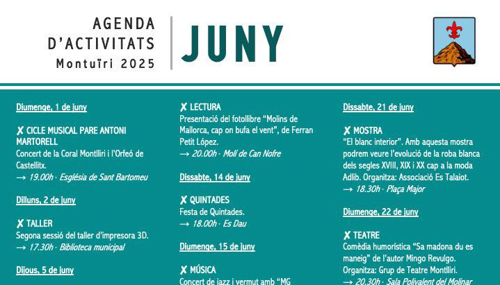 agenda juny montuiri