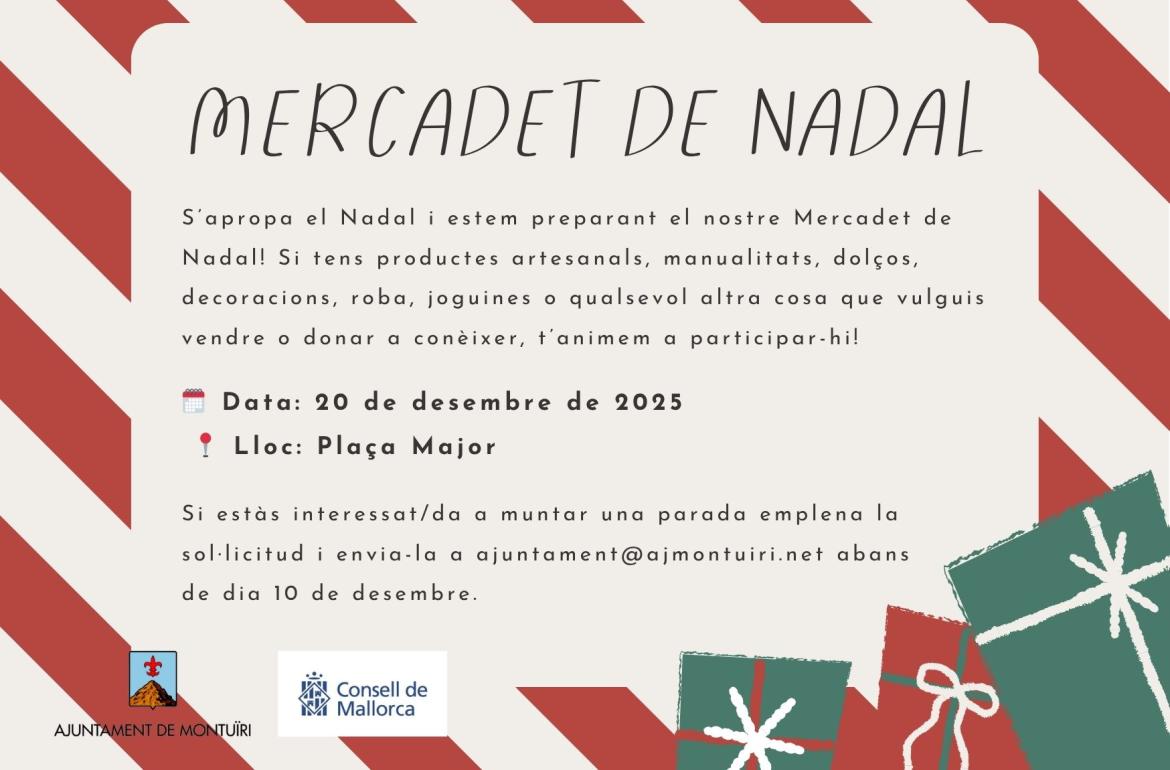 Cartell participació mercadet de nadal