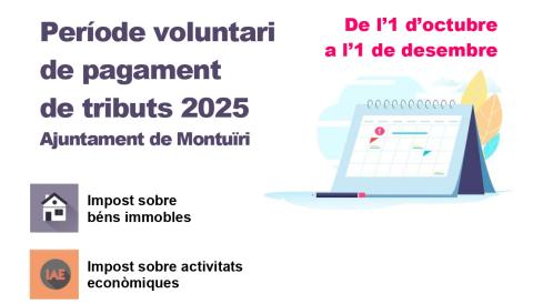 Període voluntari de pagament de tributs 2025