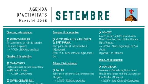 agenda setembre montuïri