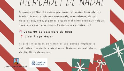 Cartell participació mercadet de nadal