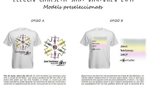 Concurs per a la creació de la imatge de la camiseta Sant Bartomeu 2017